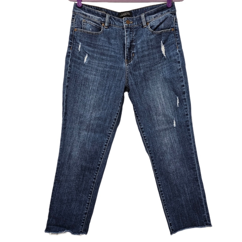 Talbots Flawless 5 Pocket Slim Straight High Waist Jeans - Picture 2 of 8